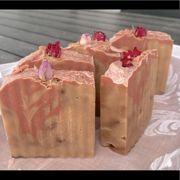 Other - COPY - Goat’s Milk Rose-Vanilla (Turkey 🌹 tea) handmade natural soap, artisan s…